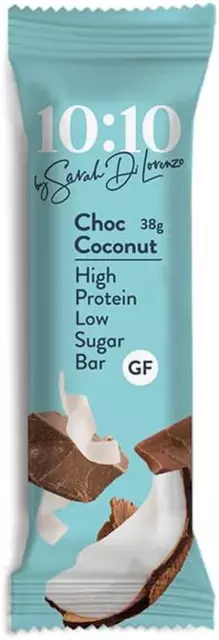 10:10 by Sarah Di Lorenzo Protein Snack Bar - Choc Coconut 38G