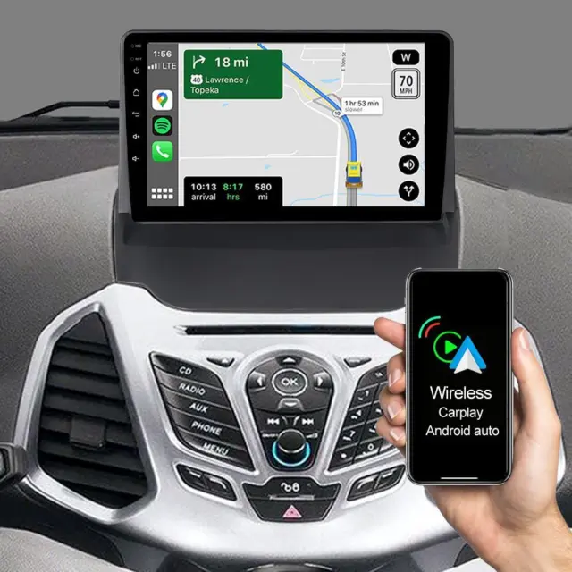Android 10 Autoradio Navigatore GPS Carplay 2+32GB per Ford EcoSport 2012-2017