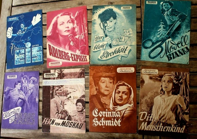 SAMMLUNG 8 DDR Film Programs Progress All From 1951 This Corinna ...