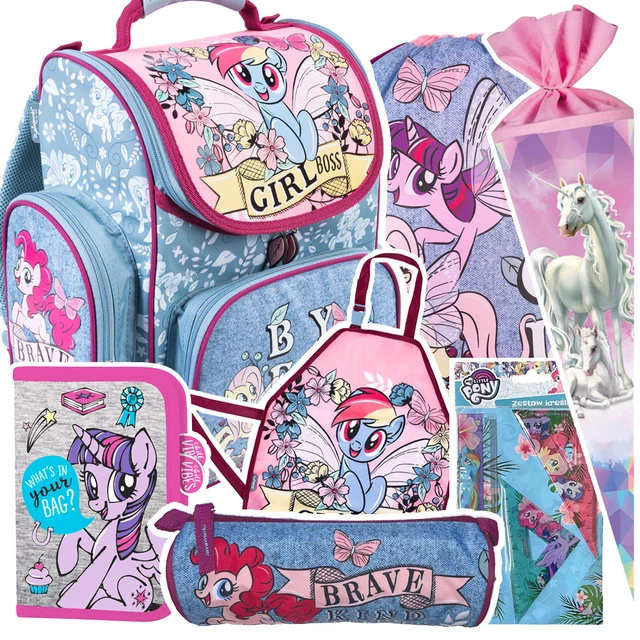 Heftbox Für Schulranzen UNICORN EINHORN Pferd Schulranzen Set XXL Federtasche Tornister Schultüte 85