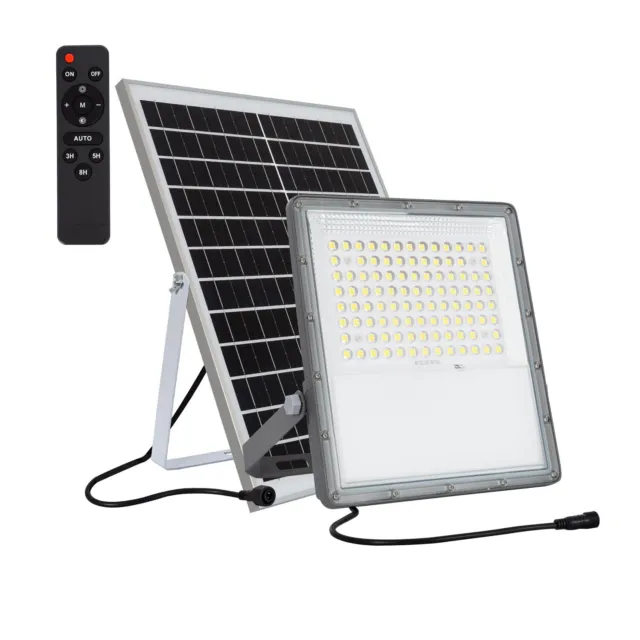 SKU 10413 - VT-200W - Faro LED con Telecomando e Pannello Solare 40W Colore  Bianco 4000K