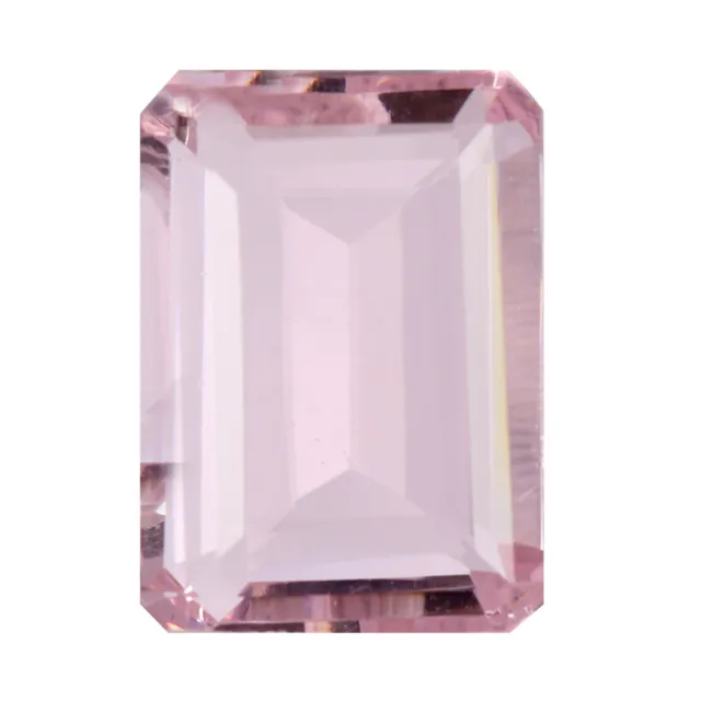 Hydrothermal Light Pink Emerald Shape 120 Carat Lab Created Topaz for Jewelrs