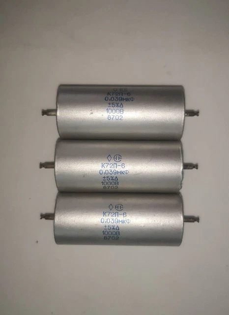 0.039UF 1000V K72P-6 К72П-6 Military PTFE teflon Film Capacitors Audio ...