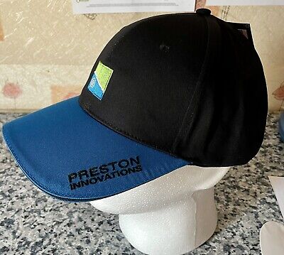 Preston Innovations Black / Blue Baseball Cap Brand New Course Fishing Free Post