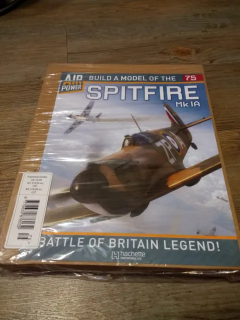 BUILD A MODEL OF THE SPITFIRE MK IA Rare ISSUE 75 HACHETTE Magazine  FREE P&P