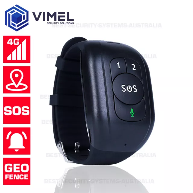 Wearable 4G GPS Tracker SIM Card LIVE Listening SOS Alert Emergency Call