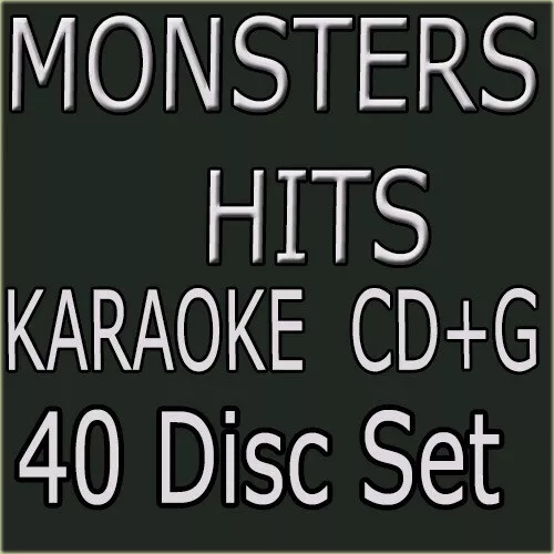 KARAOKE CDG MONSTER HITS VOL-1001 To 1040 COUNTRY,ROCK,R&B,POP,MALE,FEMALE+NEW