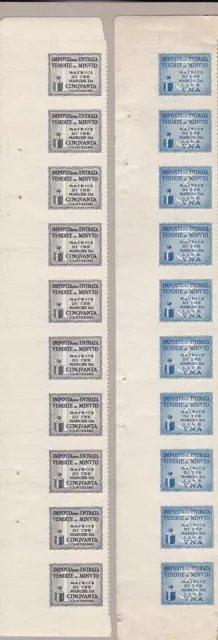 1944 RSI, Casalecchio di Rin CEI No. 4/5 Matriz de tiras verticales de 10 MNH