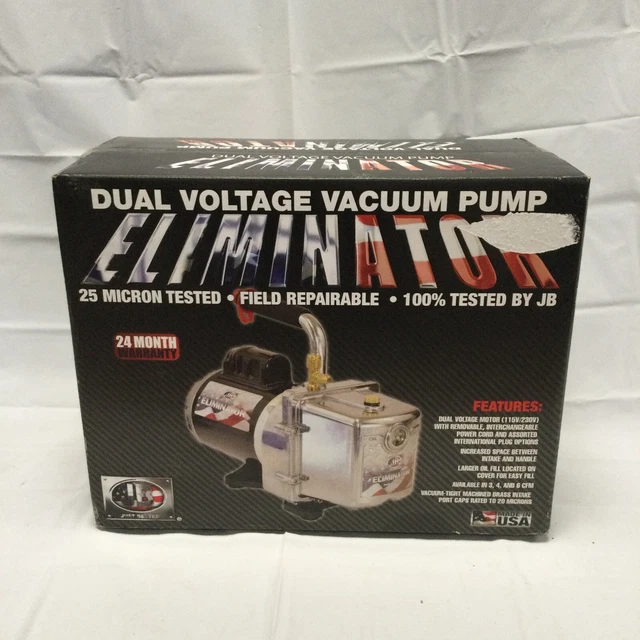 JB Industries DV-6E-250 Dual Voltage Vacuum Pump NEW