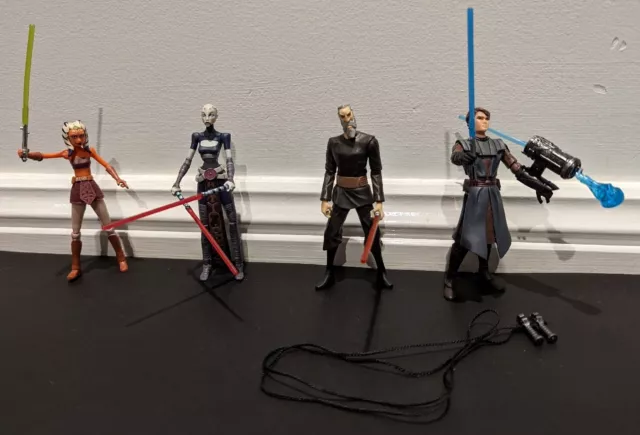 Hasbro Star Wars Clone Wars, Anakin, Count Dooku, Ahsoka Tano, Asajj Ventress