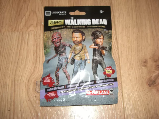 The Walking Dead Bausets Blind Bag mit 1 Figur Loot Crate Exclusive NEU