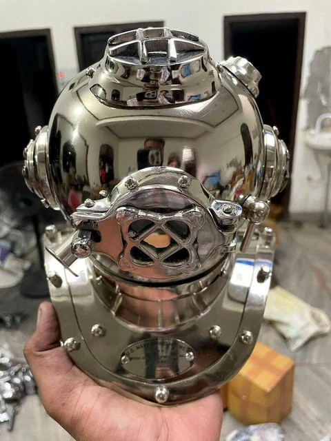 Mini Casque De Plongée Mark V - Réplique Artisanale En Laiton - Modèle US Navy - Cadeau Plongeur DV18