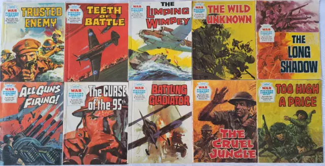 10 War Picture Library War Comics - 1978 "Teeth of Battle"