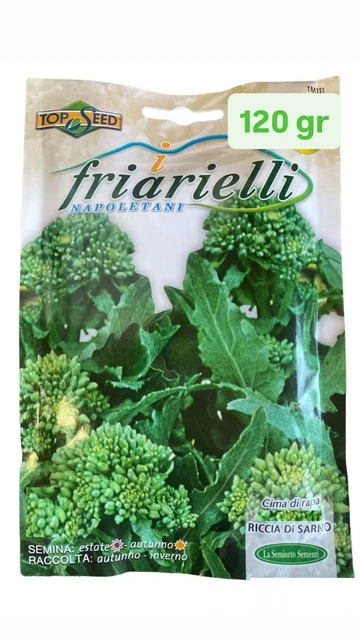 Testa Rimpicciolita SEMI DI CIMA Di Rapa Riccardo Larosa 40 60 90 120 Giorni Sementi Cime Rape 500G EUR 10,90 - IT Semi Erba Prato - Foto 3