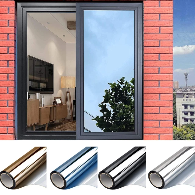 One Way Window Tint Mirror Film Insulate Privacy Glass Sticker Reflect Uv Solar