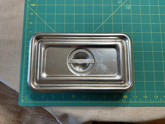 Polar Ware Medical Instrument Tray with Lid 7309-2  Sheboygan WI USA Stainless
