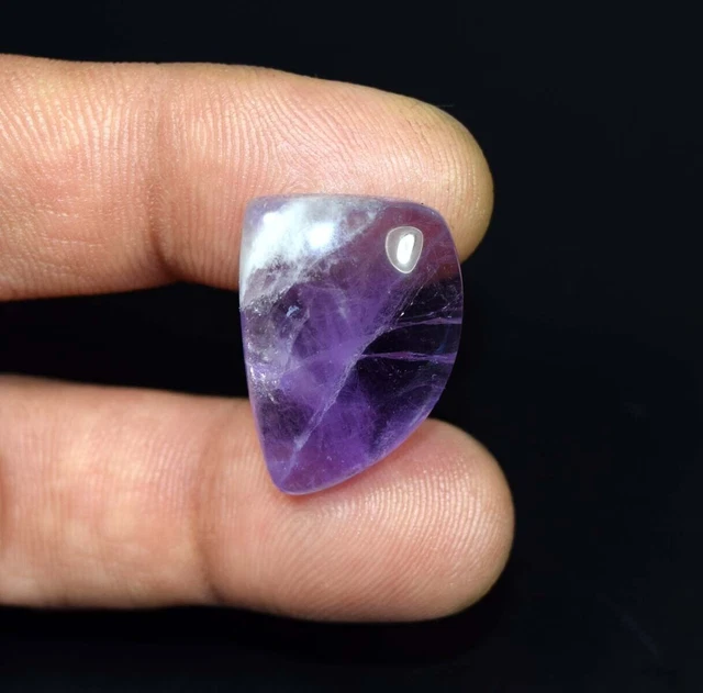 Agate de dentelle d'améthyste naturelle cabochon fantaisie pierre précieuse...