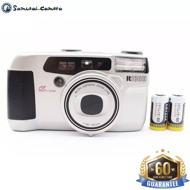 [Tested,Near Mint] Ricoh MyPORT 330SF Silver Point & Shoot 35mm Film Camera