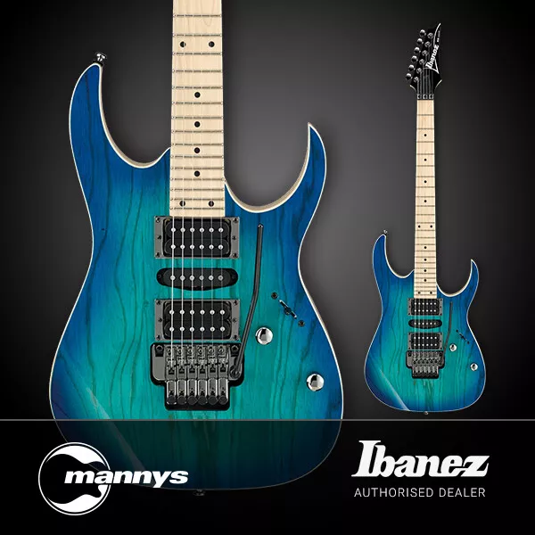 Ibanez RG370AHMZ RG Standard Electric Guitar (Blue Moon Burst)