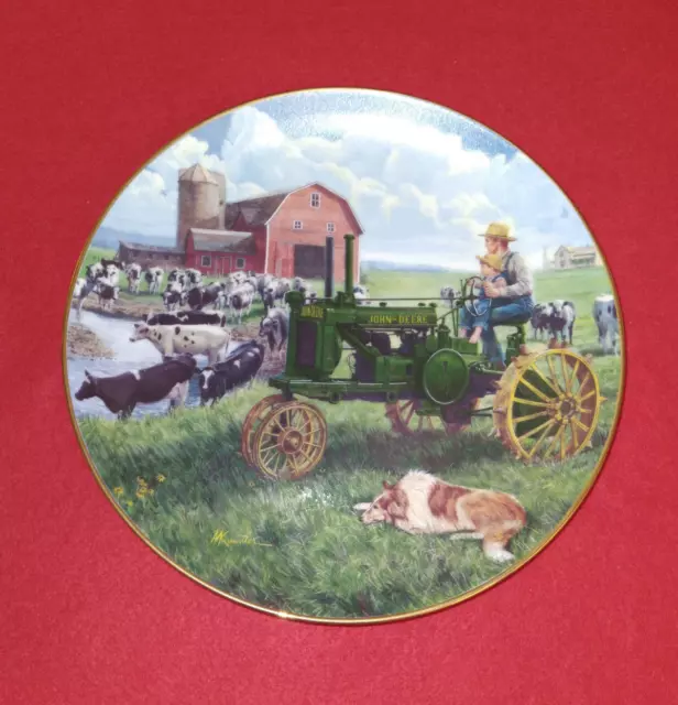 1995 John Deere Plate The Danbury Mint "Days of Splendor" Pure Americana