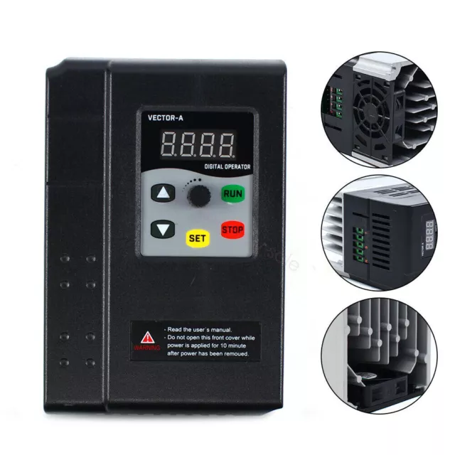 3HP 1.5/2.2KW 220V/380V VFD Frequenzumrichter Variable Frequency Drive Inverter 3