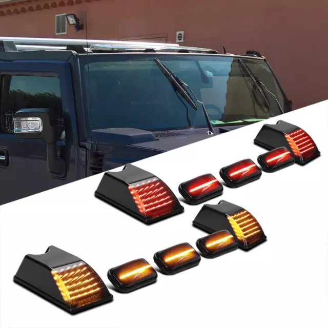 Lentille Fumée LED Haut  la Cabine Toit Jeu Feux Position Pour Hummer H2/SUT SUV 3