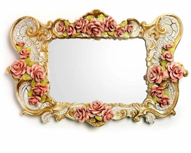 Miroir rond en céramique d'Oswald Tieberghien | Selency