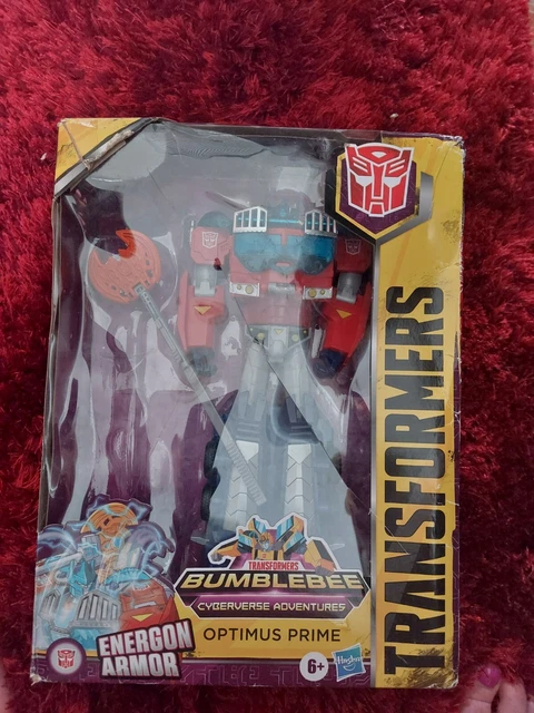 Figurine Transformers Cyberverse Optimus Prime – 22,5 Cm – Conversion Automatique Avec Armure Energon – Jouet Inspiré De La Série