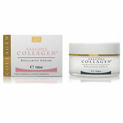 Salcoll Collagen Anti Aging Wrinkles Face Cream Natural Moisturizing Skin 100ml