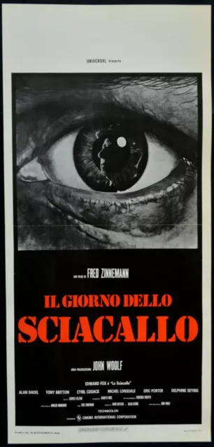 locandina IL GIORNO DELLO SCIACALLO The Day of the Jackal ZINNEMANN THRILLER SPY