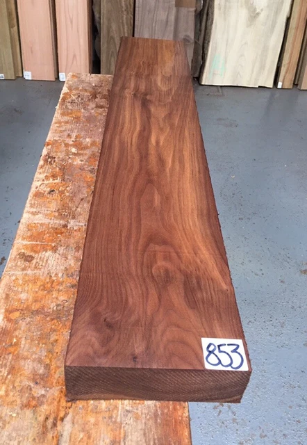 Noce americano 2"" (50 mm) bordo quadrato / essiccato in forno / legni duri esotici / legname