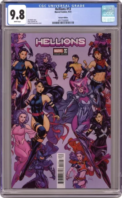 Hellions 13 Psylocke Dauterman Variant CGC 9.8 X-Men Captain Britain Kwannon