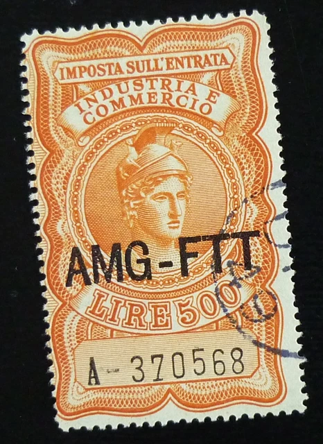 Italy Trieste AMG FTT Revenue Stamp - Lire 500 US 4