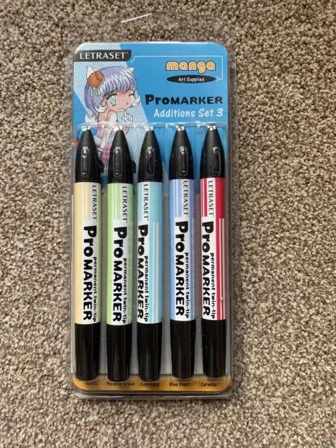 Letraset ProMarker - Manga Fantasy - Set of 12 markers plus blender pen