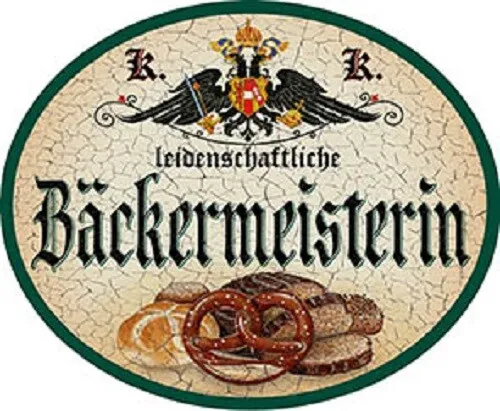 Bäckermeisterin + Nostalgieschild