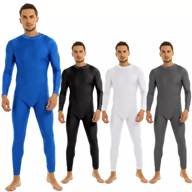 MENS BASELAYER THERMAL JUMPSUIT ALL IN ONE UNDERWEAR PLAYSUIT ZIP