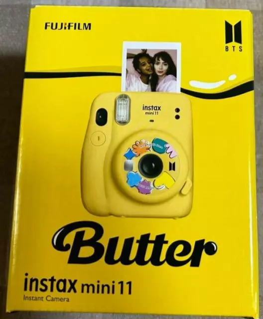 BTS Butter FUJIFILM Instax Mini 11 instant Camera Yellow K-POP  With Box NEW