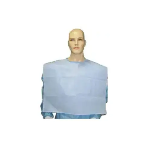 DISPOSABLE DENTAL PATIENT BIB TIE TYPE APRON (Pack of 50) WHITE or BLUE