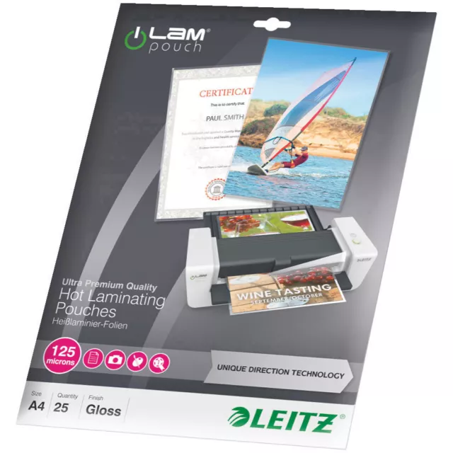 Leitz Laminierfolie DIN A4 125 micron glänzend  25 St.