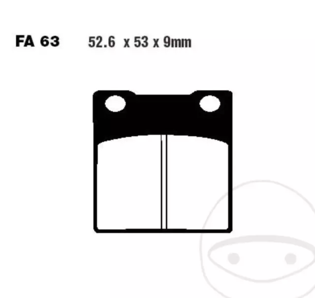 EBC Garnitures De Frein FA063V pour Suzuki Rg Rgv Gsv GS GSX -r- RF