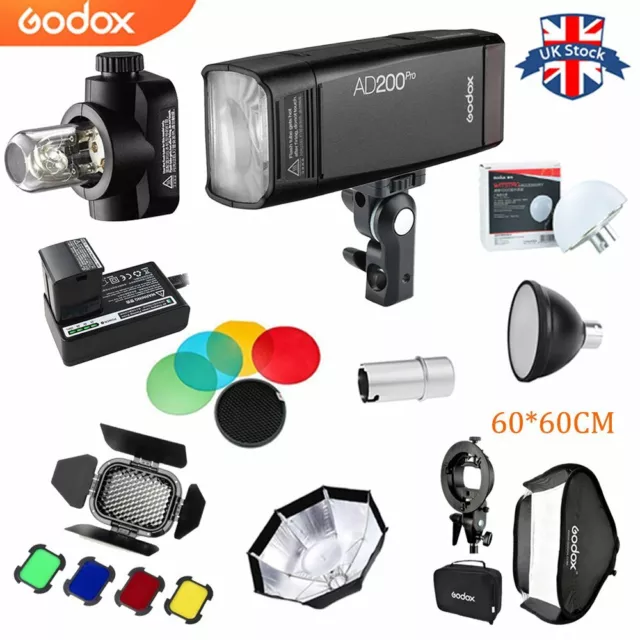 Godox AD200 Pro AD200Pro Flash for Sony Canon Nikon Fujifilm Fuji