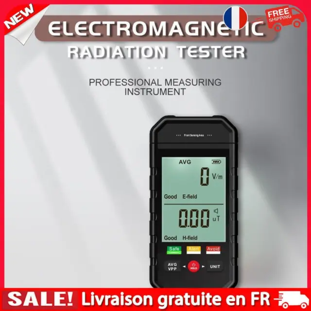 ET925 Electromagnetic Radiation Detector Digital LCD EMF Meter Sound Light Alarm
