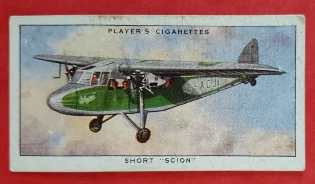 John Player Cigarette Card - Aeroplanes Civil card#20