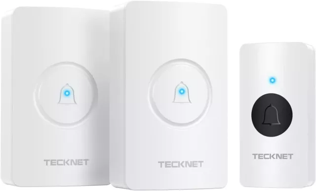 Wireless Doorbell, Waterproof Door bell Ring Chime Kit Operating at 1300ft