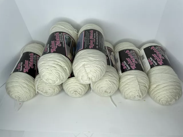 2 Kolor Match No Dye Lot Acrylic Yarn 8 oz Worsted Weight 4 Ply