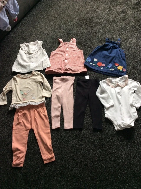 Baby Girls Assorted Clothes Bundle Age 6-9 Months 12-18 Months 18-24 Months