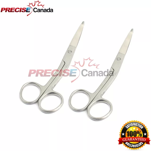 2 Pcs Knowles Bandage Scissors, Angled Shank, 5.5" Surgical Stainless Steel