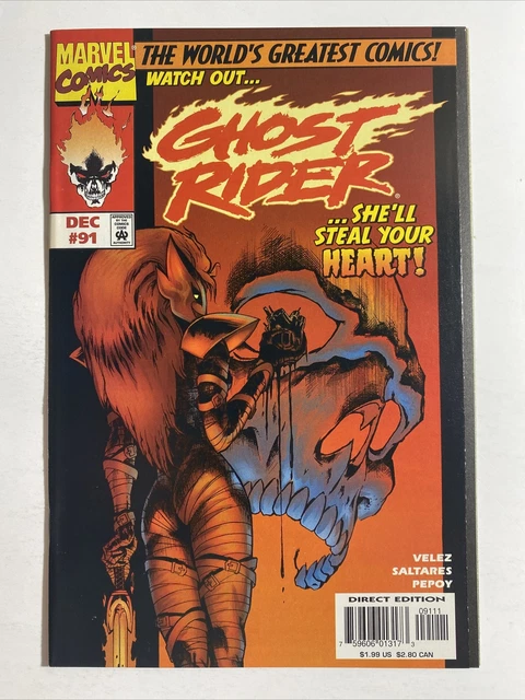 Ghost Rider (1997) #91 - Low Print Run - Marvel Comics MCU Rare Saltares
