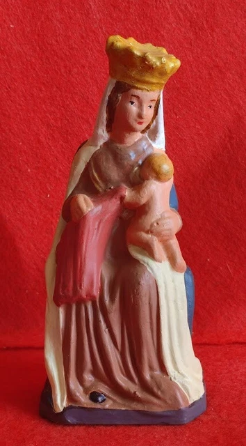 STATUE VIERGE MARIE Notre Dame De Bonne Esperance En Platre Virgin Mary ...