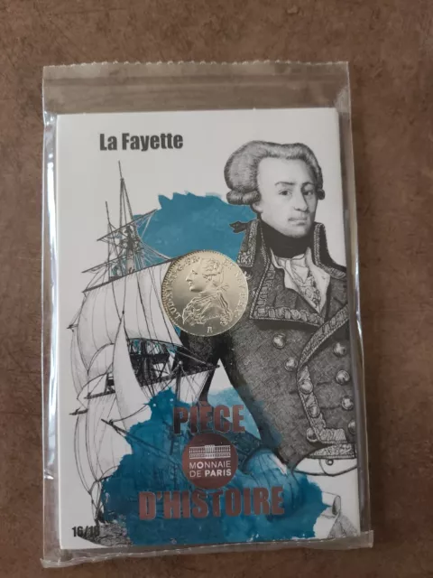 France - Pièce D'histoire de 10 euros Argent  - La Fayette - N°16/18